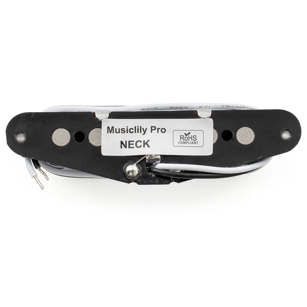 Musiclily Pro TL-60S Alnico 5 Single Coil Tonabnehmer Hals Pickup für Tele Style E-Gitarre, Chrom