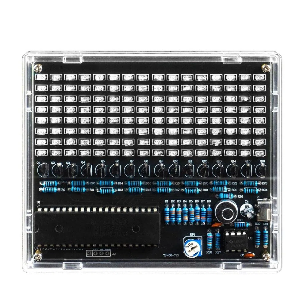 DIY Sound Control LED Musik Elektronik-Kits Audiofrequenzanzeige PCB Lötprojekt Praxis DIY Elektronik-Kit