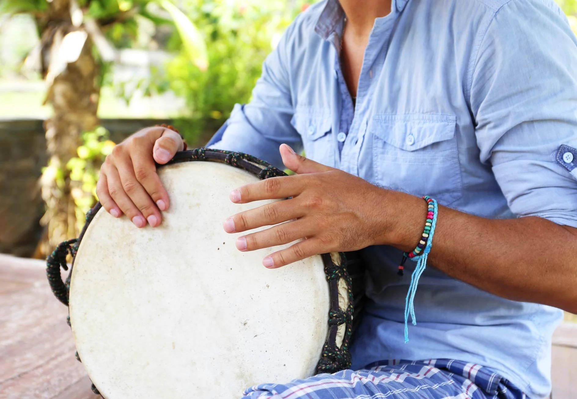 20cm Djembe Bongo Drum Trommel für kleine Kinder Handarbeit Afrika Schnitzerei (Klein Kinder 2-3 Jahre)