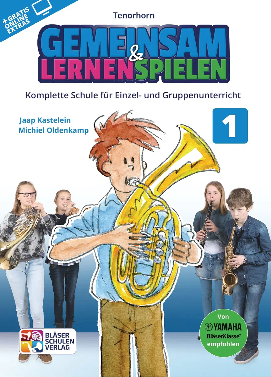 Gemeinsam lernen & spielen Band 1 (+Online-Access) : für Bläserklasse (Blasorchester) Tenorhorn