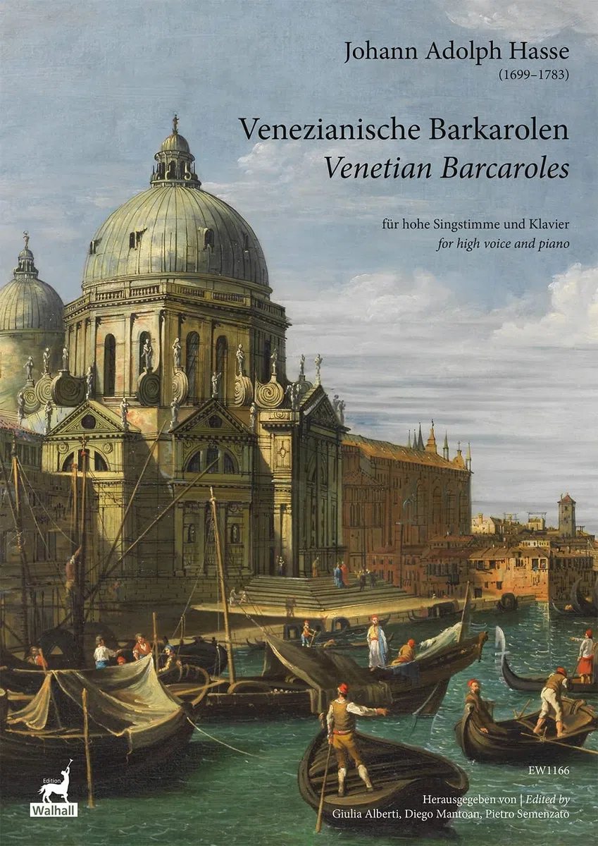 Johann Adolph Hasse-Venezianische Barkarolen-High Voice and Piano-BOOK