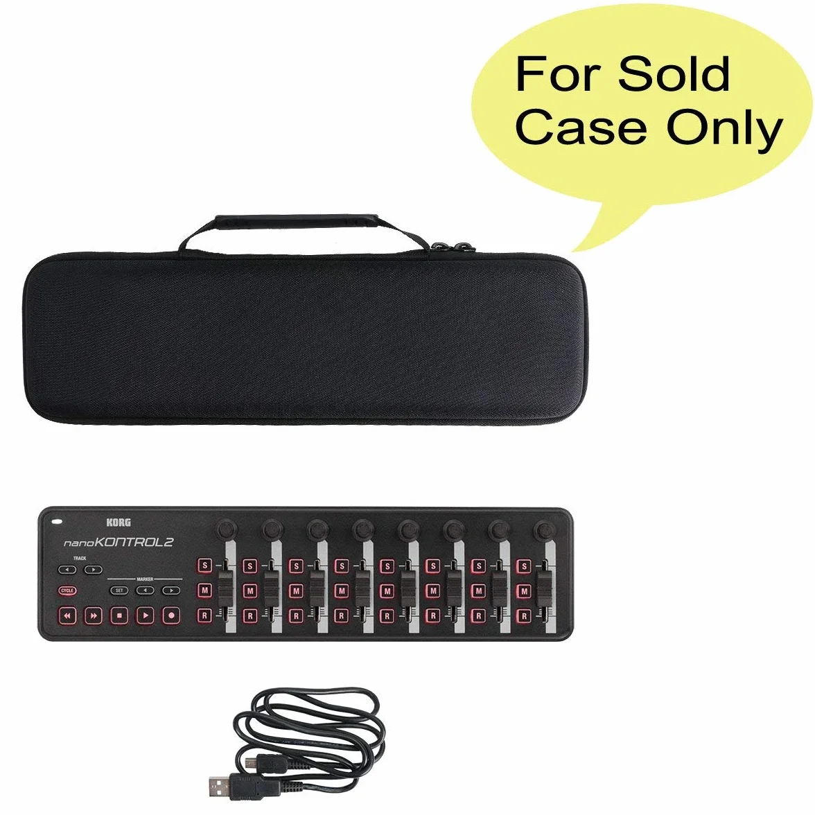 co2CREA Hart Tasche für KORG nanoKONTROL2 /nanoKEY2 /nanoPAD2 USB MIDI Controller Case Schutz-Hülle Etui Tragetasche (Nur Hülle)