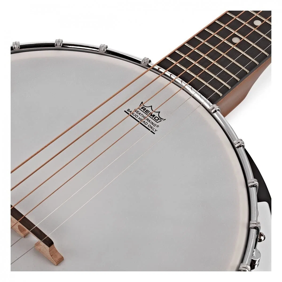 Gear4music Gitarrenbanjo - 6-saitiger geschlossener Mahagoni-Boden