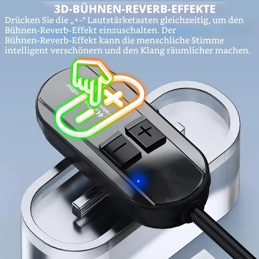 Wireless Mikrofon Headset, 2.4G Kabelloses Mikrofon funkmikrofon headset mit 50M Reichweite, Wiederaufladbares Drahtloses Mikrofon Kopfbügelmikrofon für Lautsprecher, Reiseleiter, Fitness Tanzlehrer