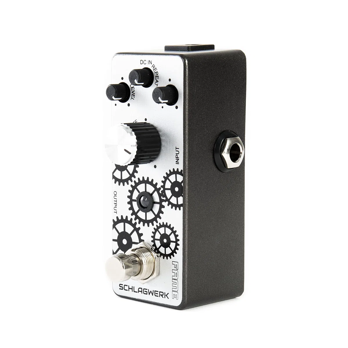 Fame Echo Schlagwerk, Kompaktes Delay/Echo Effektpedal, Geeignet für Gitarren