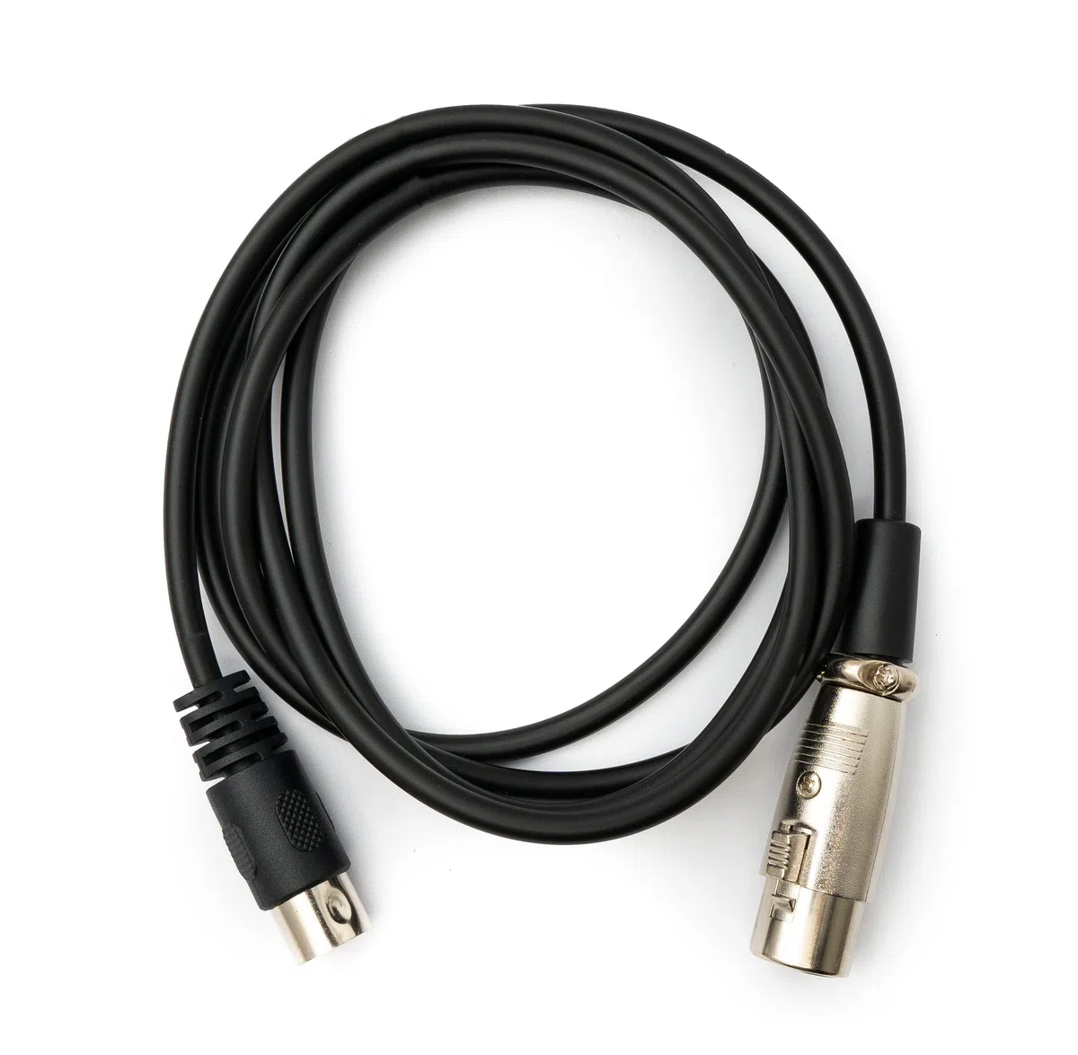 System-S Audio Kabel 150 cm XLR 3 Polig Buchse zu DIN 5 Polig Stecker Adapter in Schwarz