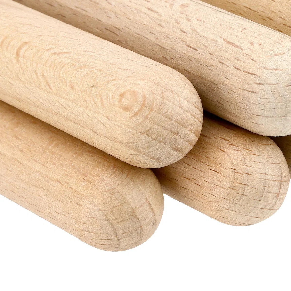 24 Stück Holz Klanghölzer 20cm Lang, Klangholz Instrument, Klangstäbe Holz Rhythmusstöcke, Rhythmus Sticks, Klanghölzer Set für Anfängers, Bands, Profis