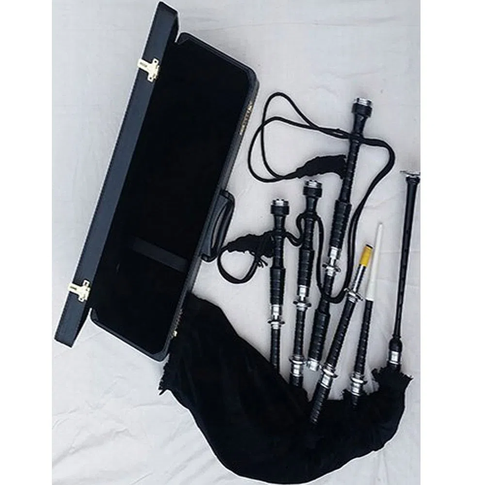 TC Dudelsack schwarz Farbe für Anfänger Starterpaket Carry Box