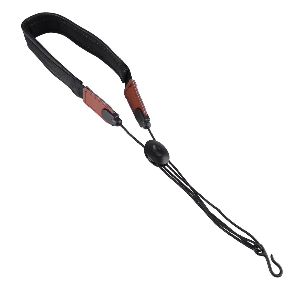 Yosoo Fdit Tragegurt für Saxophon, verstellbares Halsband aus weichem Leder, verstellbar aus Polyurethan, gepolstert, mit Metallteilen für Musikhaken