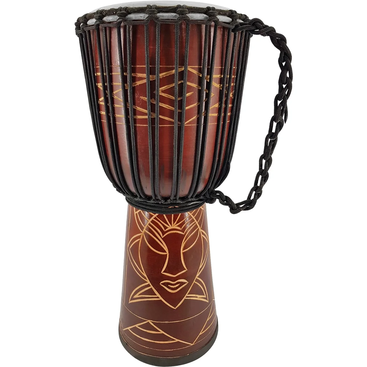 20cm Djembe Bongo Drum Trommel für kleine Kinder Handarbeit Afrika Schnitzerei (Klein Kinder 2-3 Jahre)