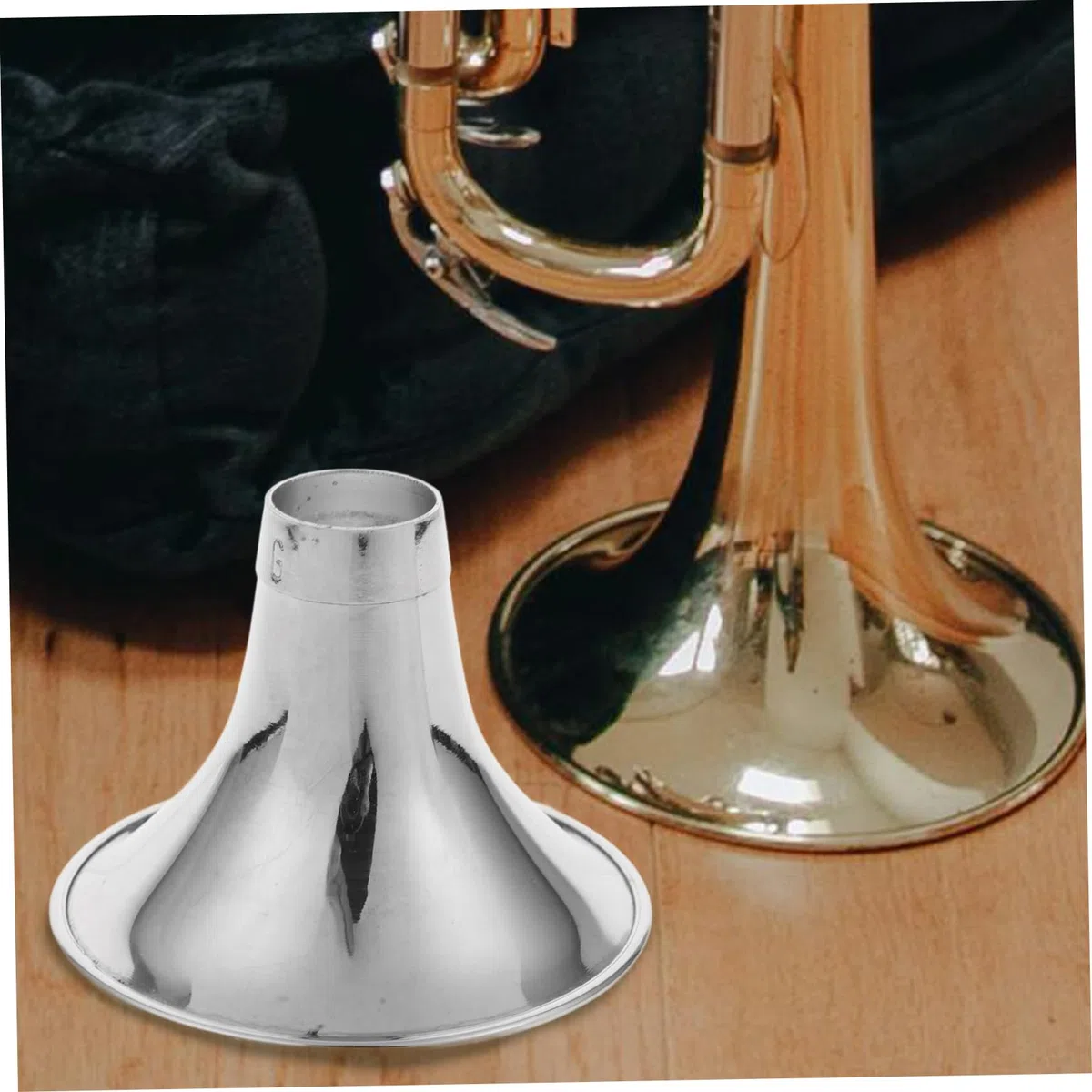 UPKOCH Verdicktes Metall Suona Horn Zubehör (G-Moll) Silberfarbenes Suona Wandstück 8,7 X 8,7 X 6,5cm