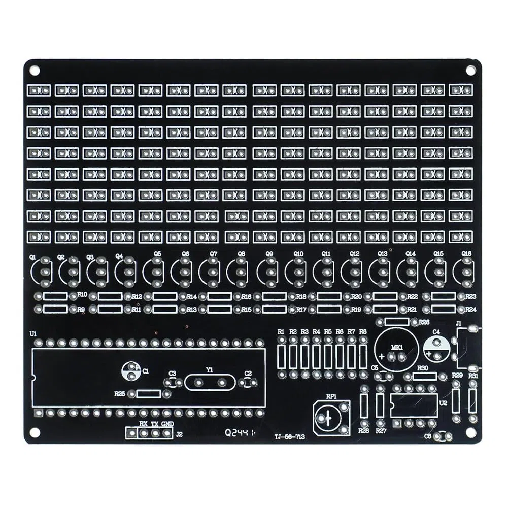 DIY Sound Control LED Musik Elektronik-Kits Audiofrequenzanzeige PCB Lötprojekt Praxis DIY Elektronik-Kit