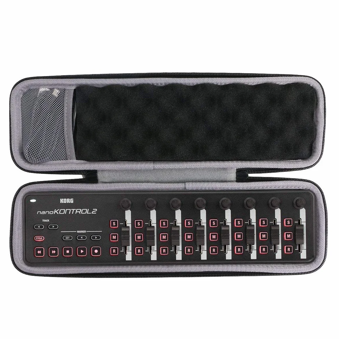 co2CREA Hart Tasche für KORG nanoKONTROL2 /nanoKEY2 /nanoPAD2 USB MIDI Controller Case Schutz-Hülle Etui Tragetasche (Nur Hülle)