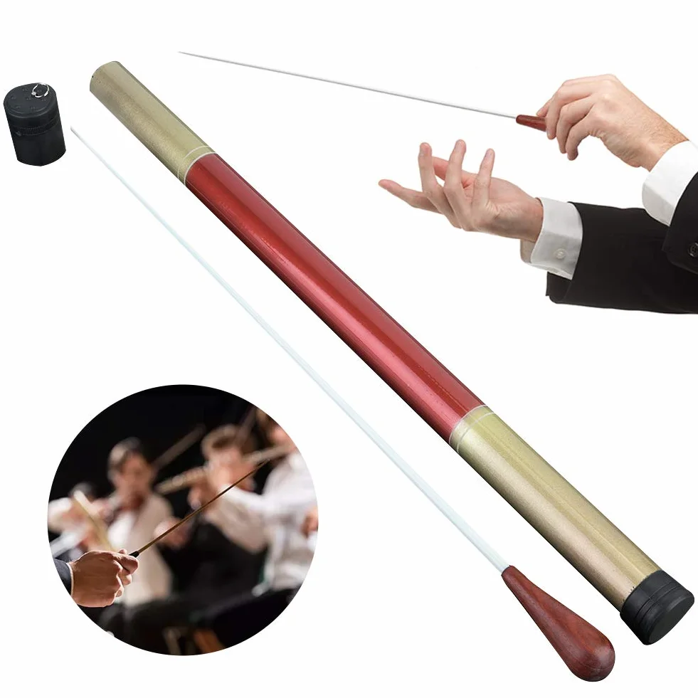 Leichter Dirigentenstab mit Padauk-Griff für Chorsinfoniekonzerte, Gleichmäßige Ausgewogenheit, Exquisite Verarbeitung