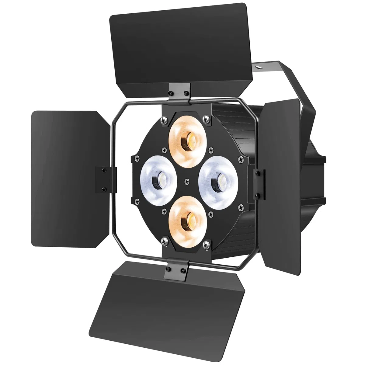 120W COB Par Licht, LED Par Strahler 2 in 1 kalt/Warmweiß Lichteffekte mit Verdunkelungspanel, DMX Scheinwerfer mit Sound-aktiviertem für Kirche Disco Hochzeit Bar Party Theater