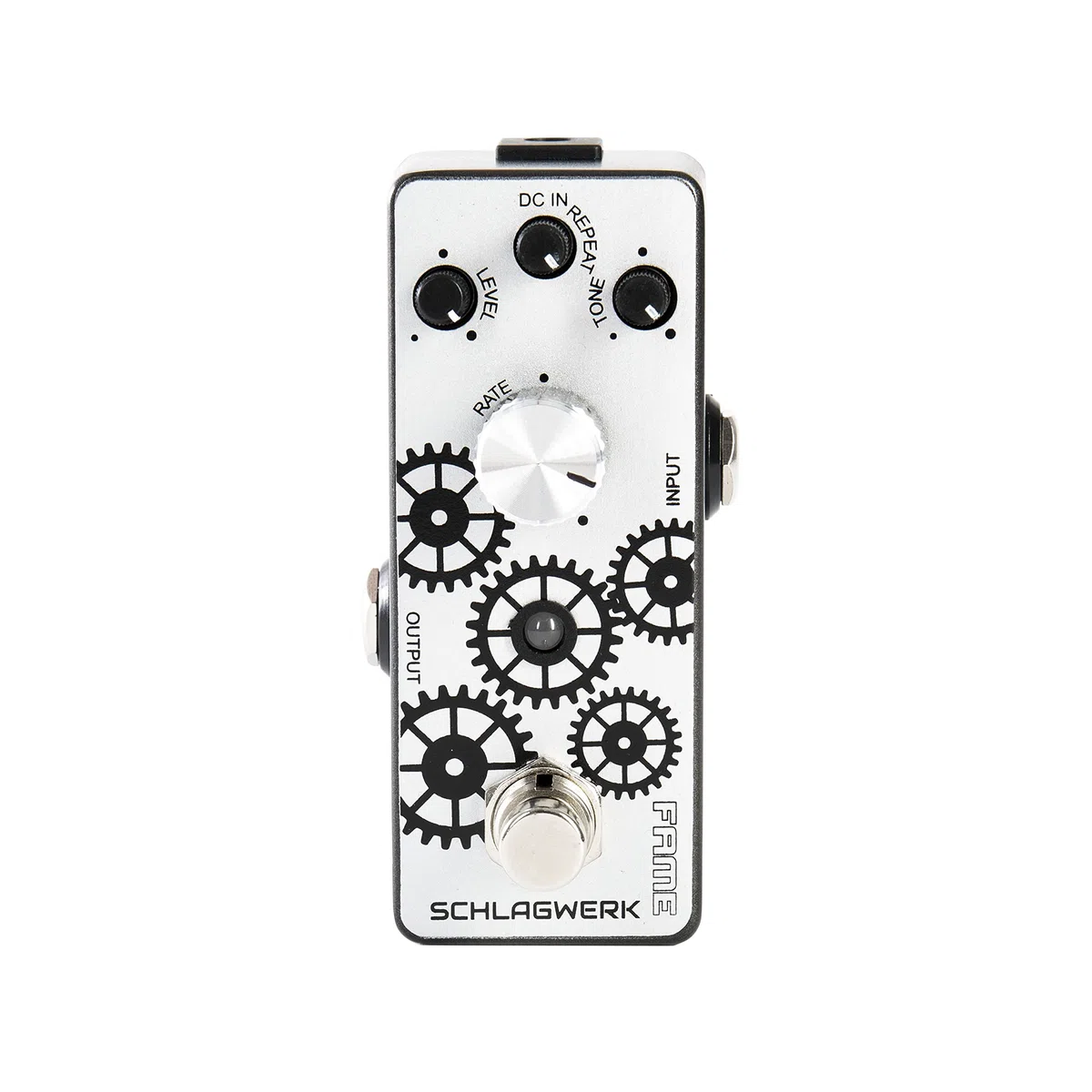 Fame Echo Schlagwerk, Kompaktes Delay/Echo Effektpedal, Geeignet für Gitarren