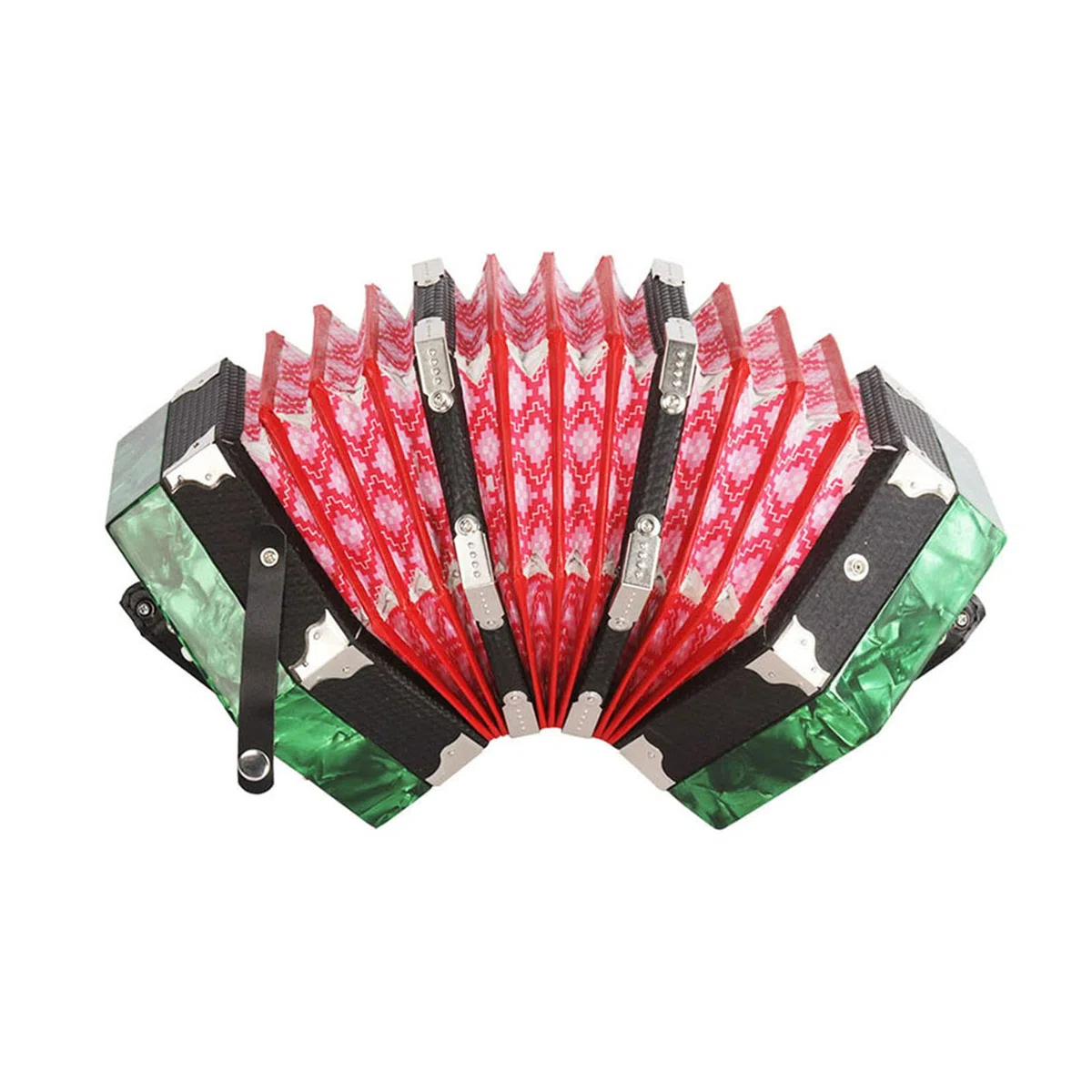 Concertina Akkordeon 20-Tasten 40-Reed Anglo Style mit Tragetasche