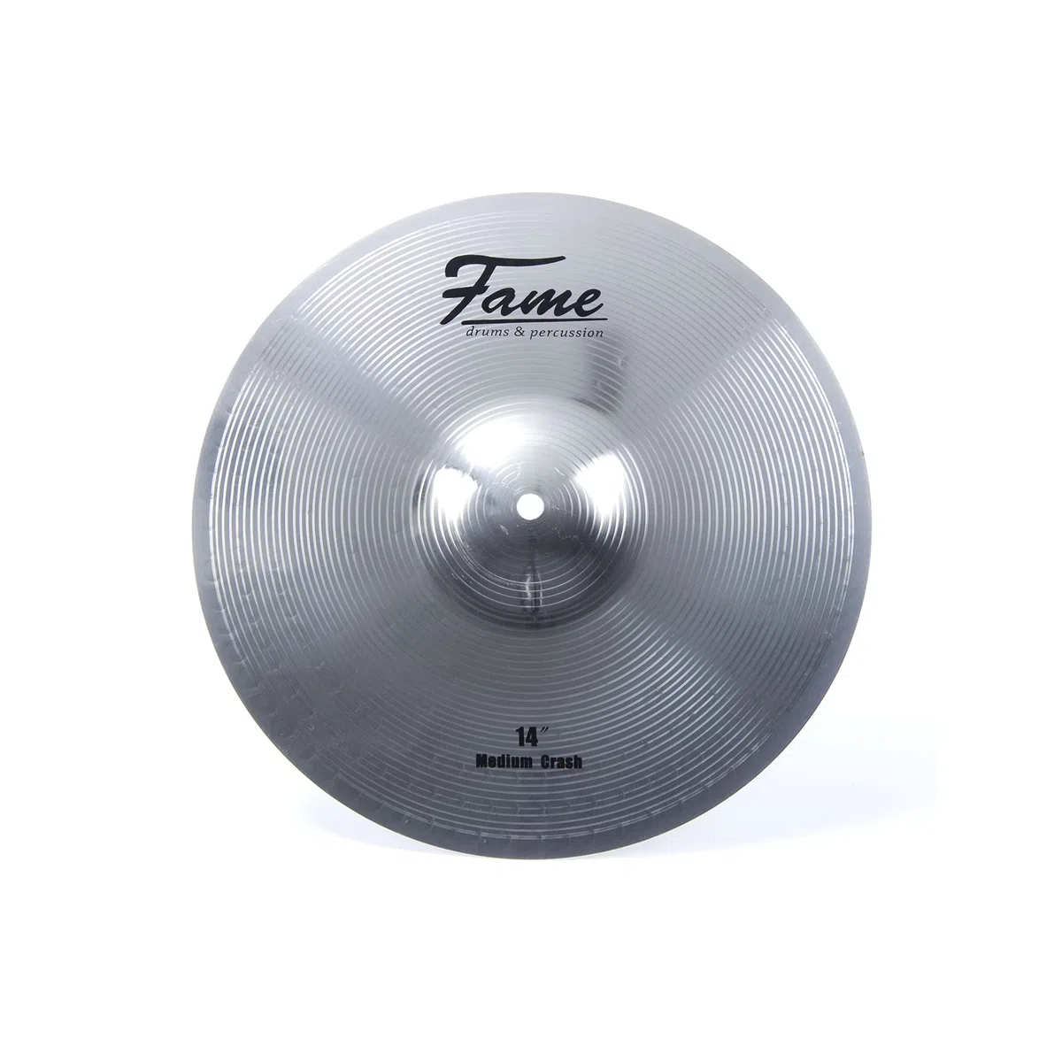 Fame Reflex Crash 14" Becken, Hochwertige Messing-Legierung, Robuste Konstruktion, Obertonreicher Klang, Vielschichtiges Frequenzspektrum, Perfektes Preis-Leistungs-Verhältnis, Silver Brilliant