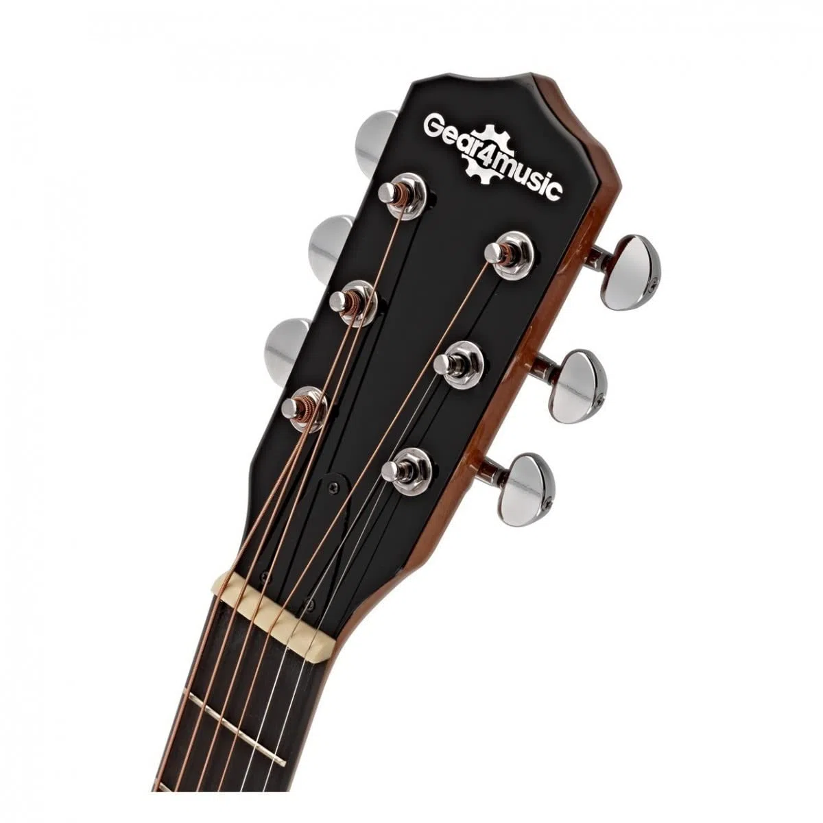 Gear4music Gitarrenbanjo - 6-saitiger geschlossener Mahagoni-Boden