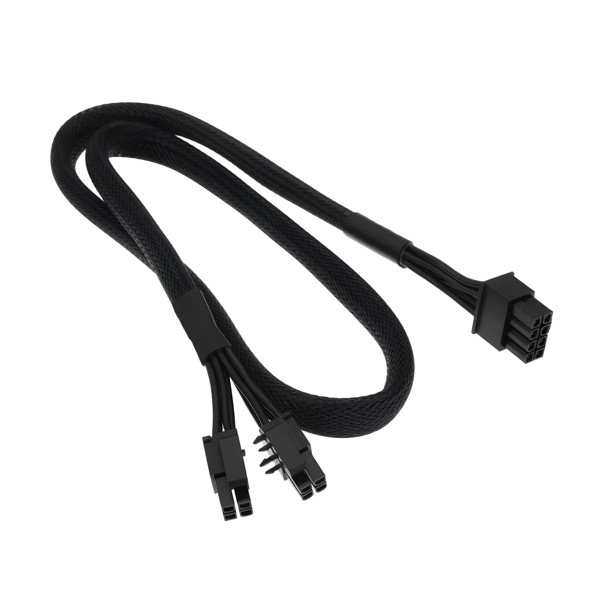 Create idea Modulares Stromkabel, 8-poliges Netzteil auf Dual-4+4-poliges CPU-Stromkabel, kompatibel mit Asus Rog Thor, 70 cm