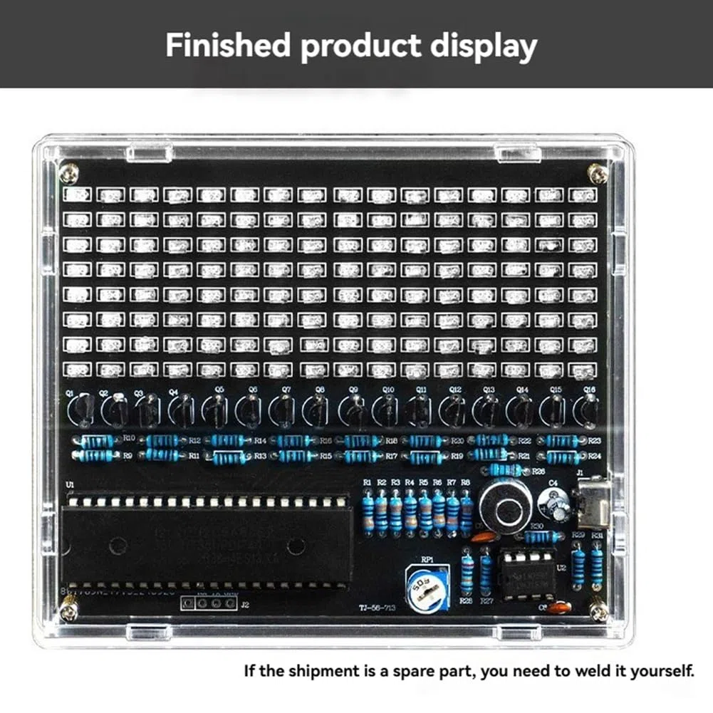 DIY Sound Control LED Musik Elektronik-Kits Audiofrequenzanzeige PCB Lötprojekt Praxis DIY Elektronik-Kit