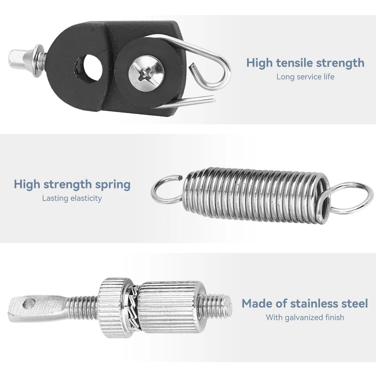 Bass Drum Pedal Feder, Bass Drum Fußpedal Feder Nocken Spanner Drum Set Ersatzteile Percussion Instrument Kick Drum Pedal Fußpedal Feder Nocken Riemenscheibe Haken Spanner Cam Assembly Trommelteile